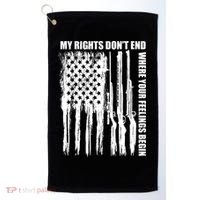 My Rights Don't End Where Your Feelings Begin Golf Towel thumb 0
