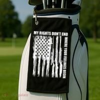 My Rights Don't End Where Your Feelings Begin Golf Towel thumb 2