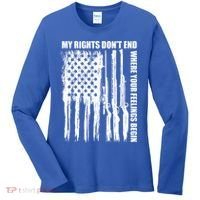 My Rights Don't End Where Your Feelings Begin Women's Long Sleeve Shirt thumb 0