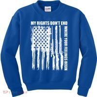 My Rights Don't End Where Your Feelings Begin Kids Sweatshirt thumb 0