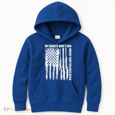 My Rights Don't End Where Your Feelings Begin Kids Hoodie