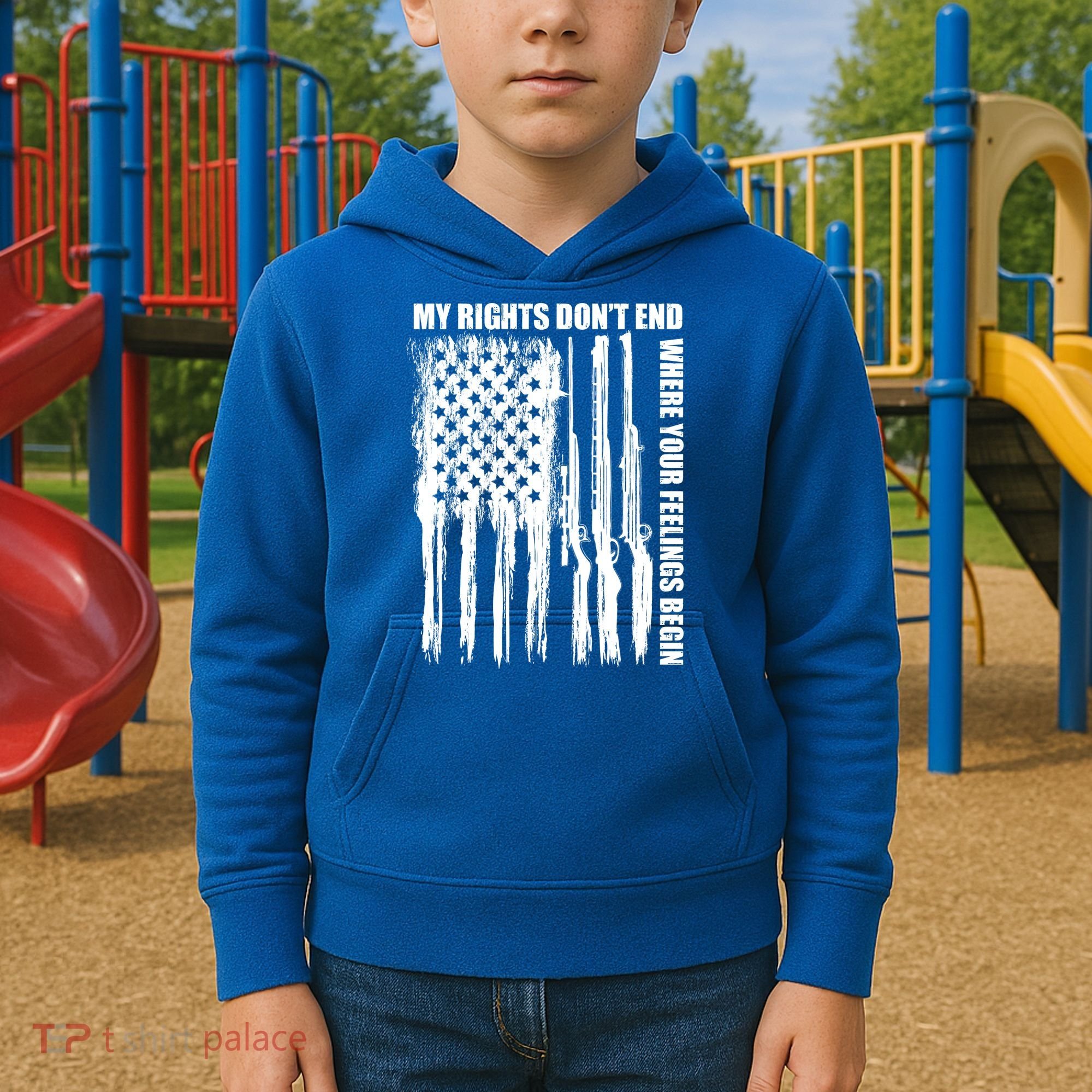 My Rights Don't End Where Your Feelings Begin Kids Hoodie