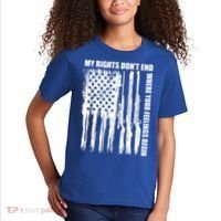 My Rights Don't End Where Your Feelings Begin Kids T-Shirt thumb 2
