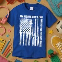 My Rights Don't End Where Your Feelings Begin Kids T-Shirt thumb 3