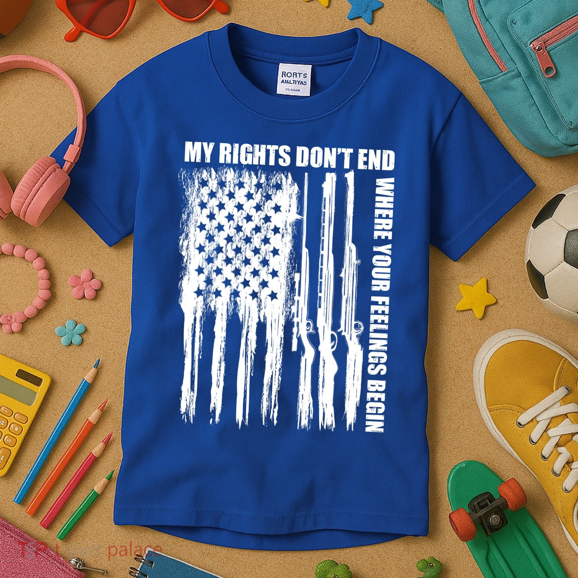 My Rights Don't End Where Your Feelings Begin Kids T-Shirt