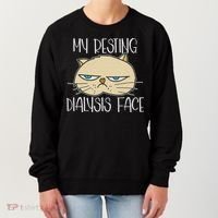 My Resting Dialysis Face A Funny Dialysis Patient Women's Sweatshirt thumb 0
