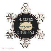 My Resting Dialysis Face A Funny Dialysis Patient Ornament thumb 0