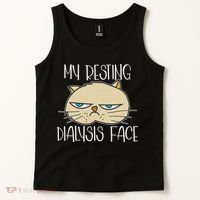 My Resting Dialysis Face A Funny Dialysis Patient Tank Top thumb 2
