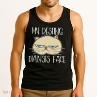 My Resting Dialysis Face A Funny Dialysis Patient Tank Top thumb 3