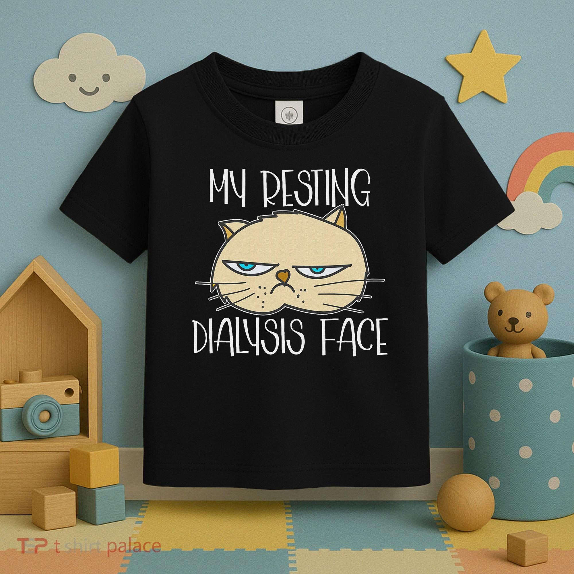 My Resting Dialysis Face A Funny Dialysis Patient Toddler T-Shirt