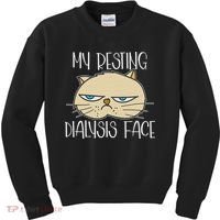 My Resting Dialysis Face A Funny Dialysis Patient Kids Sweatshirt thumb 0