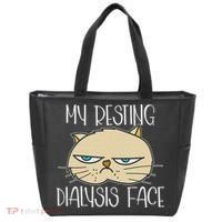 My Resting Dialysis Face A Funny Dialysis Patient Tote Bag thumb 0