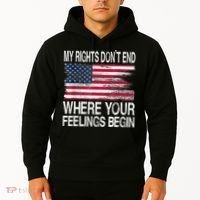My Rights Don't End Where Your Feelings Begin USA Flag Gun Hoodie thumb 2