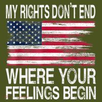 My Rights Don't End Where Your Feelings Begin USA Flag Gun Mousepad thumb 1