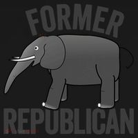 Mer Republican Elephant Anti Trump Never Trumper Meme Backpack thumb 2