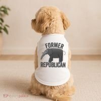 Mer Republican Elephant Anti Trump Never Trumper Meme Doggie Tank thumb 2
