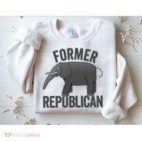 Mer Republican Elephant Anti Trump Never Trumper Meme Sweatshirt thumb 2