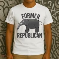 Mer Republican Elephant Anti Trump Never Trumper Meme T-Shirt thumb 3