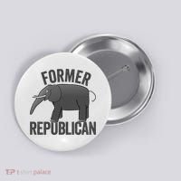 Mer Republican Elephant Anti Trump Never Trumper Meme Button thumb 0