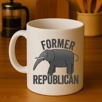 Mer Republican Elephant Anti Trump Never Trumper Meme Coffee Mug thumb 4