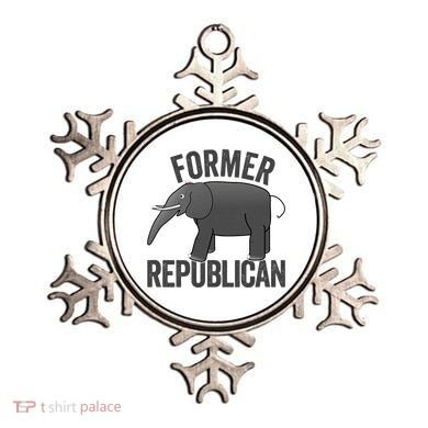 Mer Republican Elephant Anti Trump Never Trumper Meme Ornament