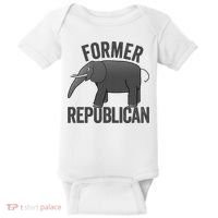Mer Republican Elephant Anti Trump Never Trumper Meme Baby Bodysuit thumb 0