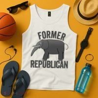Mer Republican Elephant Anti Trump Never Trumper Meme Tank Top thumb 4