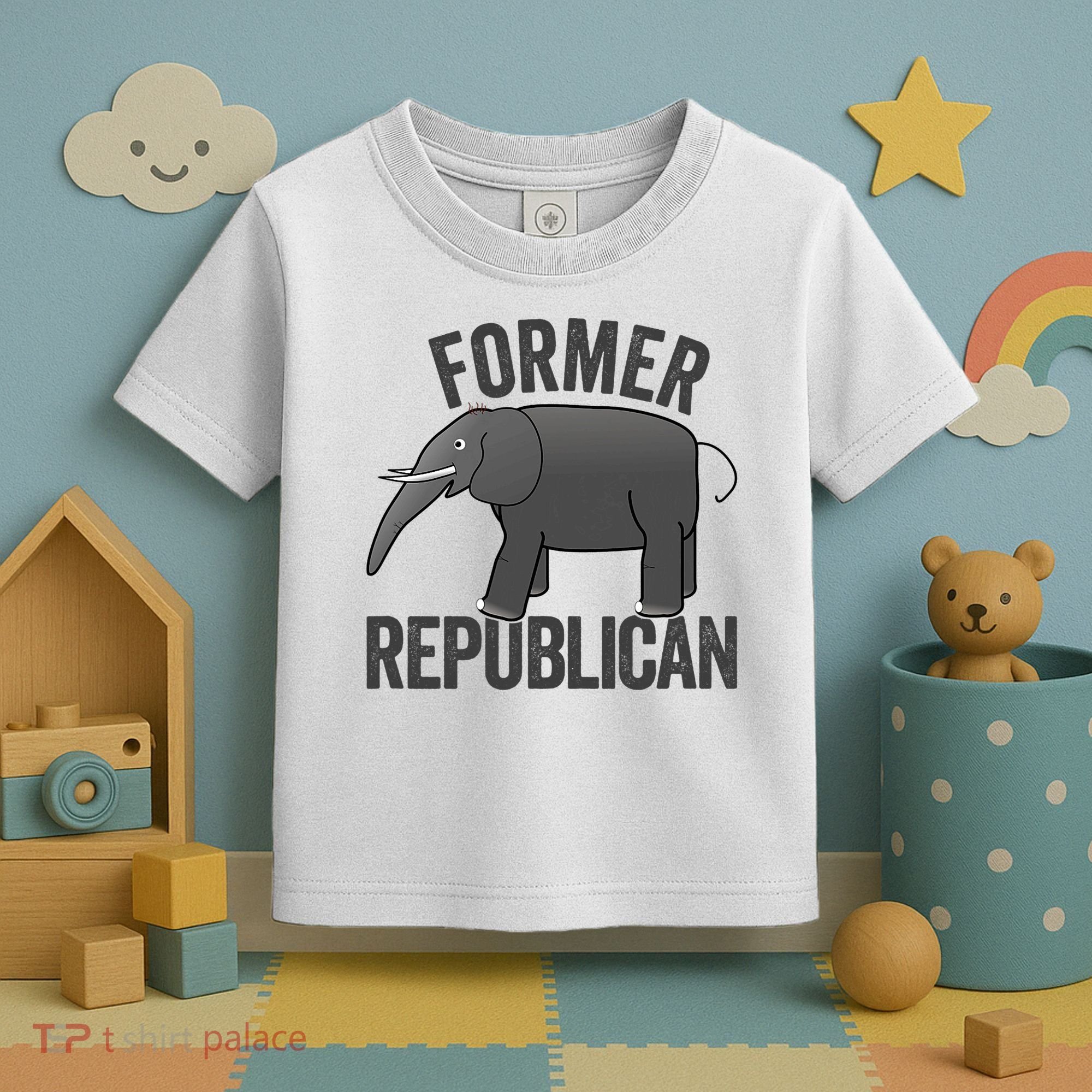 Mer Republican Elephant Anti Trump Never Trumper Meme Toddler T-Shirt
