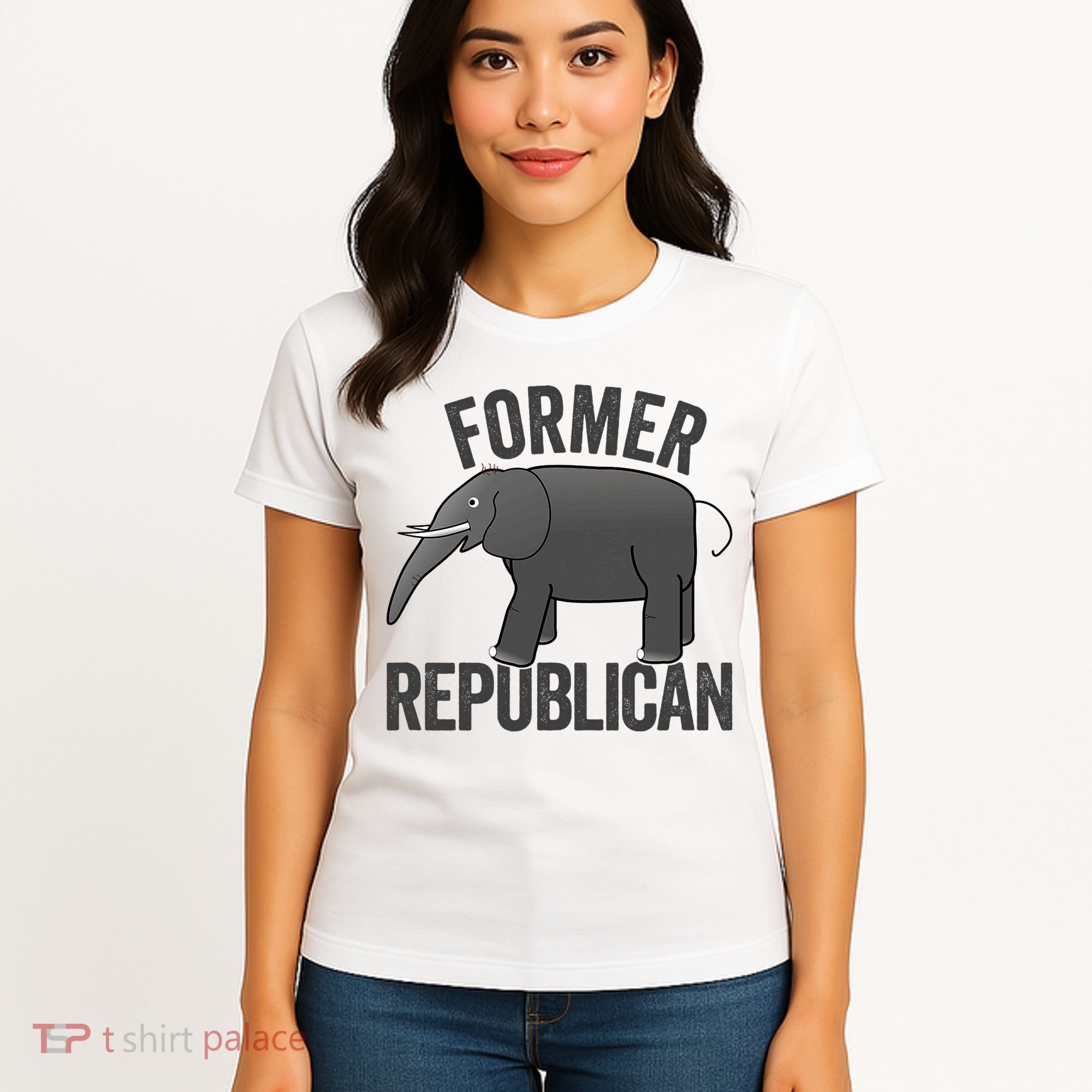 Mer Republican Elephant Anti Trump Never Trumper Meme Women's T-Shirt