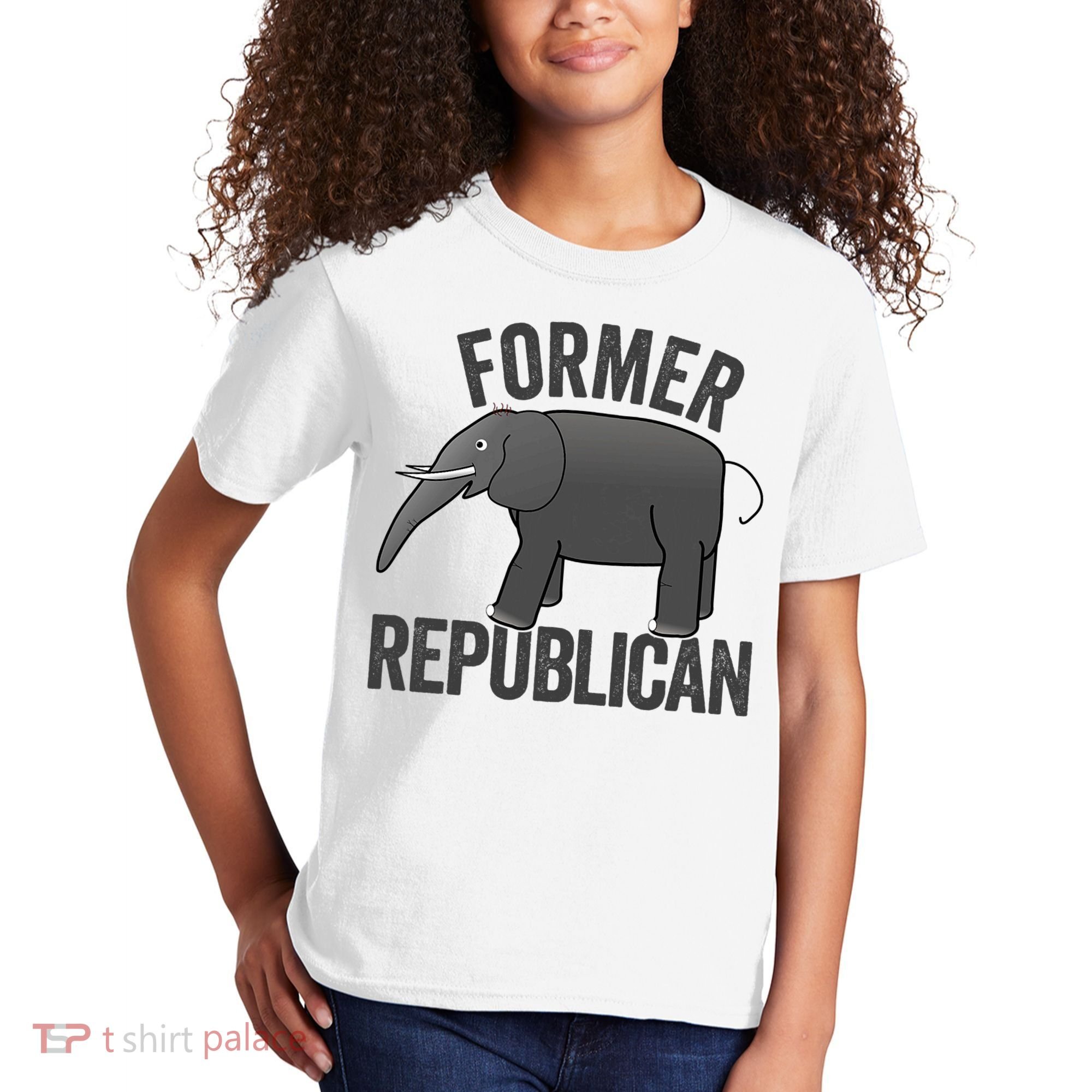 Mer Republican Elephant Anti Trump Never Trumper Meme Kids T-Shirt