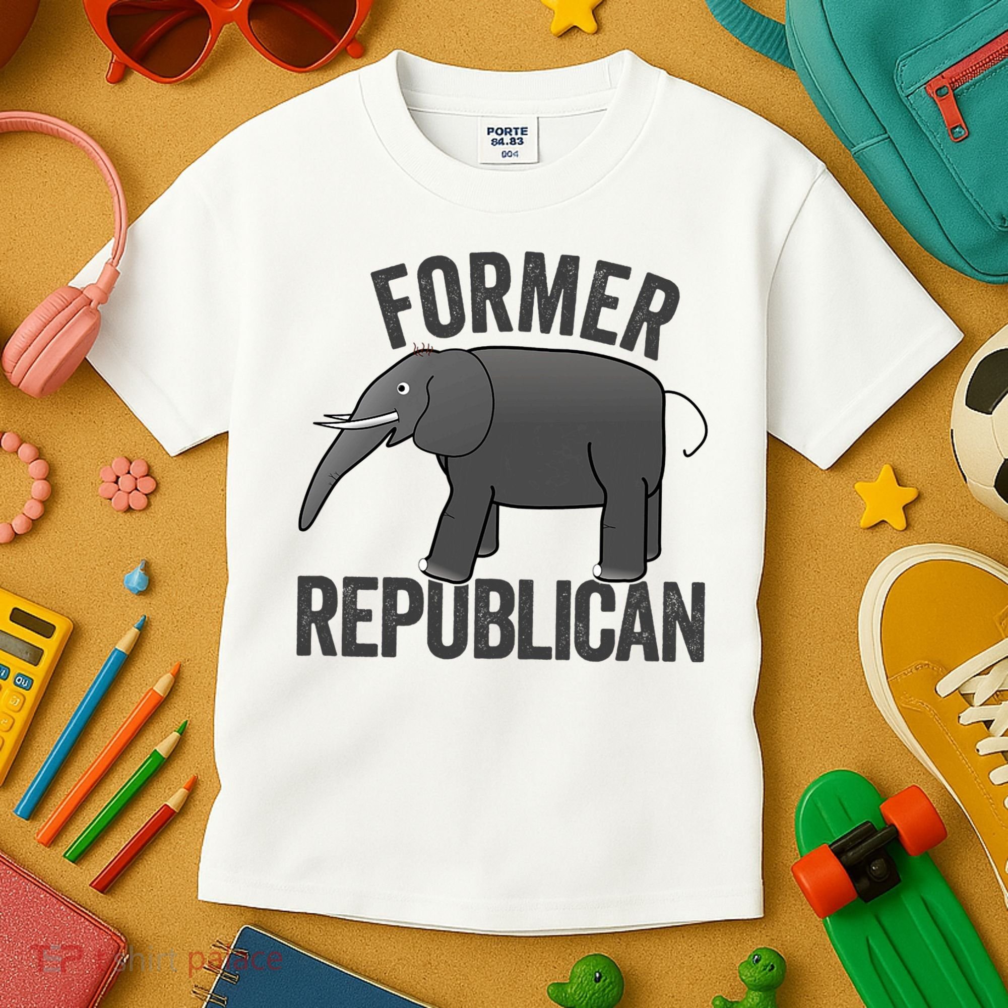 Mer Republican Elephant Anti Trump Never Trumper Meme Kids T-Shirt
