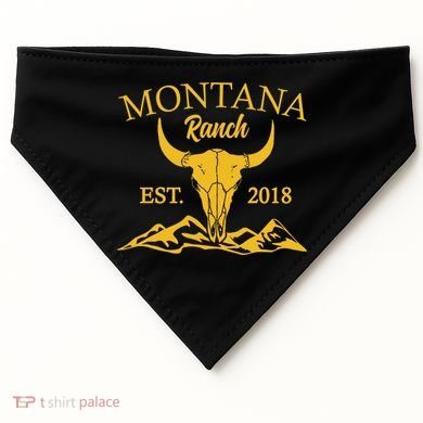 Montana Ranch Est 2018 USA-Made Doggie Bandana