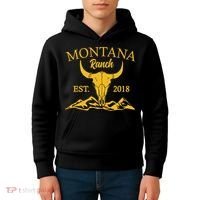 Montana Ranch Est 2018 Kids Hoodie thumb 4