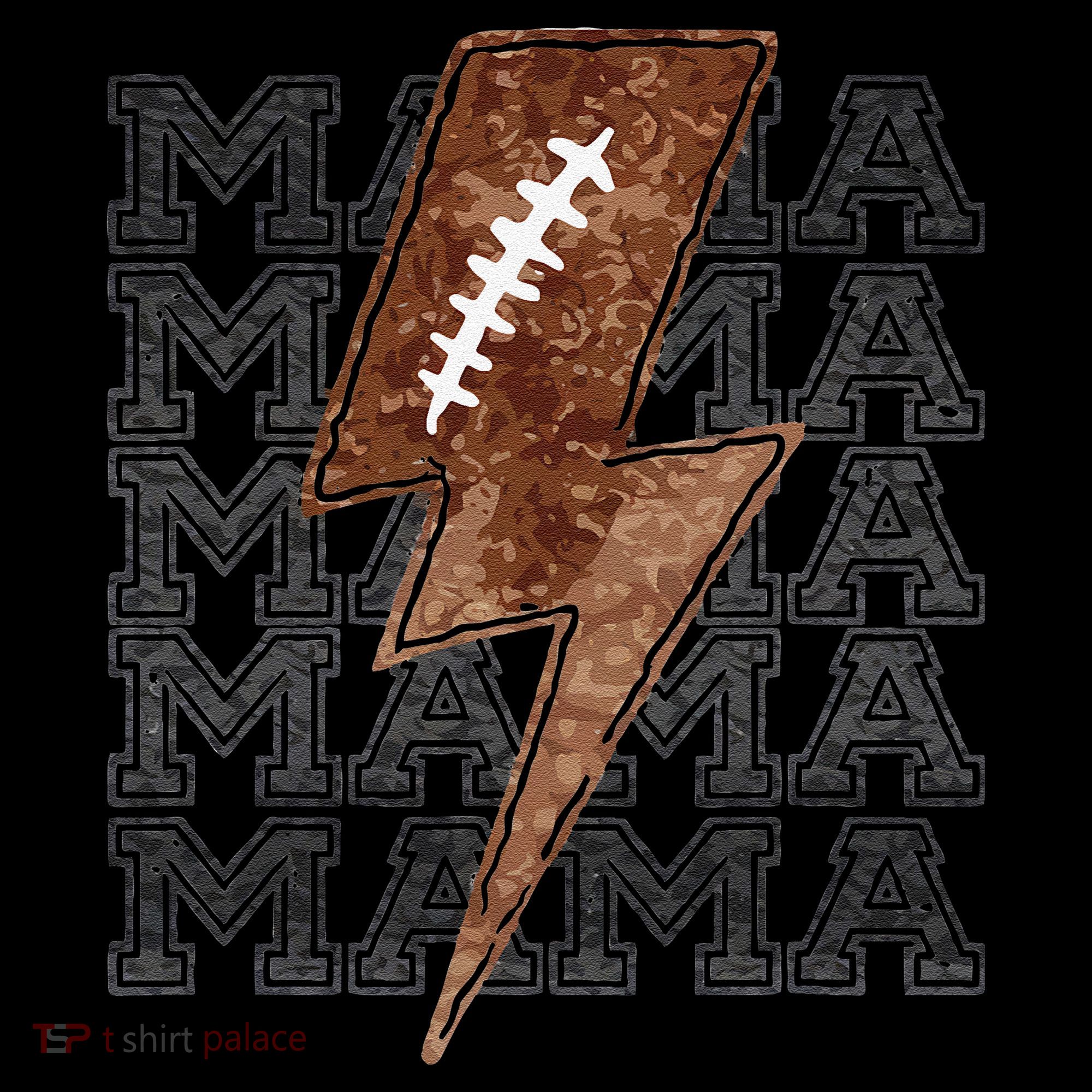 Mama Retro Football Flash Tote Bag