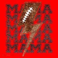 Mama Retro Football Flash Santa Hat thumb 1