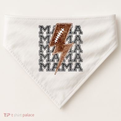 Mama Retro Football Flash USA-Made Doggie Bandana