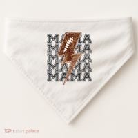 Mama Retro Football Flash USA-Made Doggie Bandana thumb 0