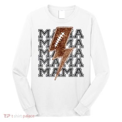 Mama Retro Football Flash Long Sleeve Shirt