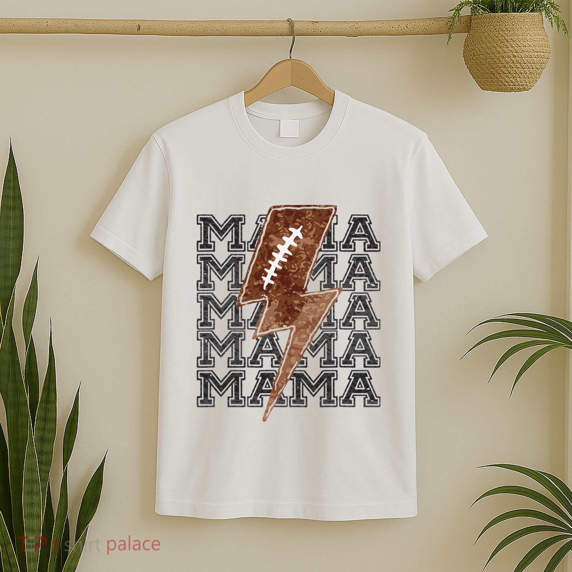 Mama Retro Football Flash T-Shirt