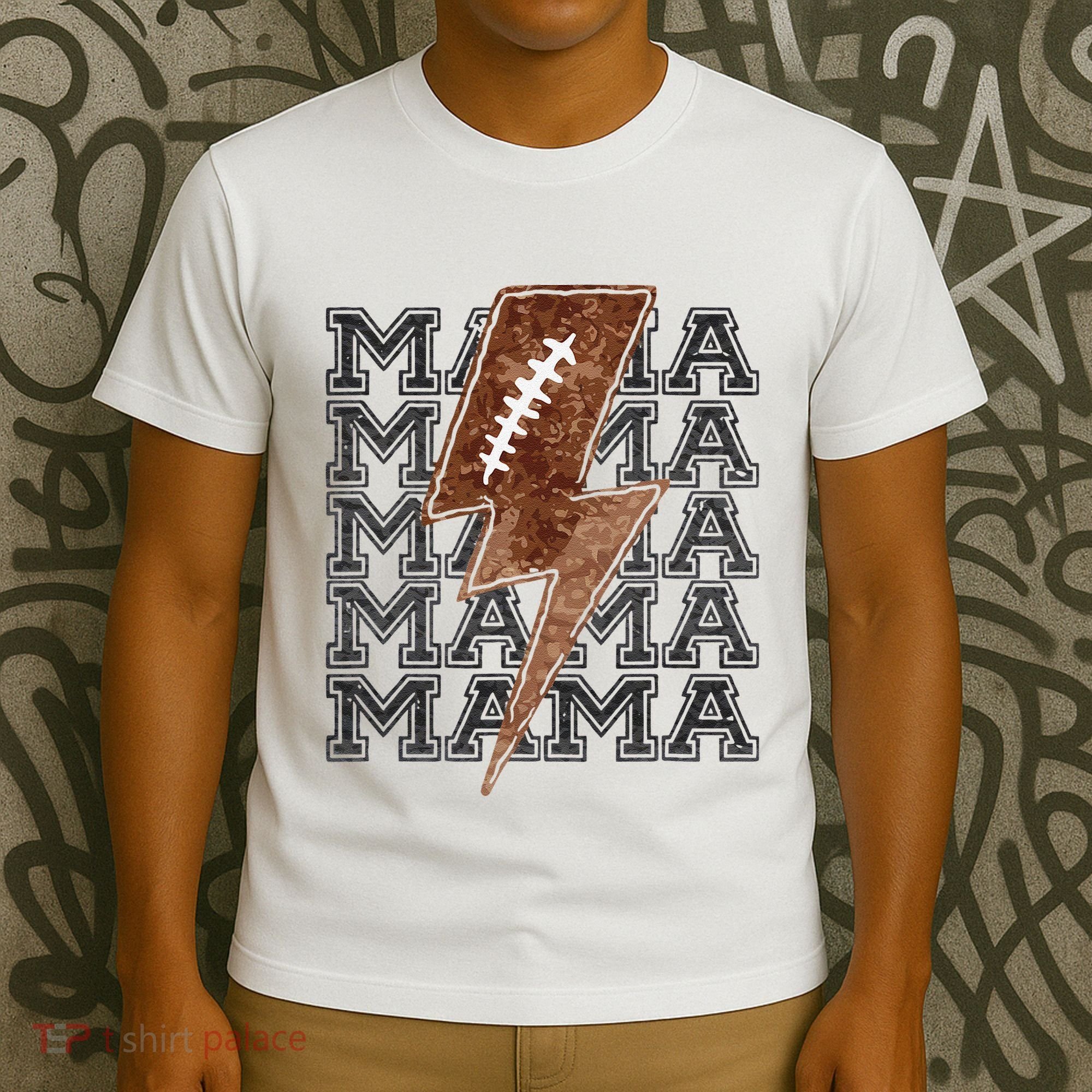 Mama Retro Football Flash T-Shirt