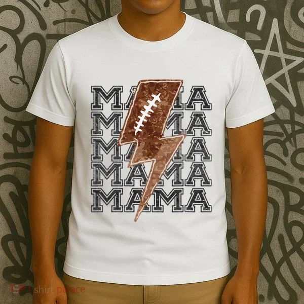 Mama Retro Football Flash T-Shirt