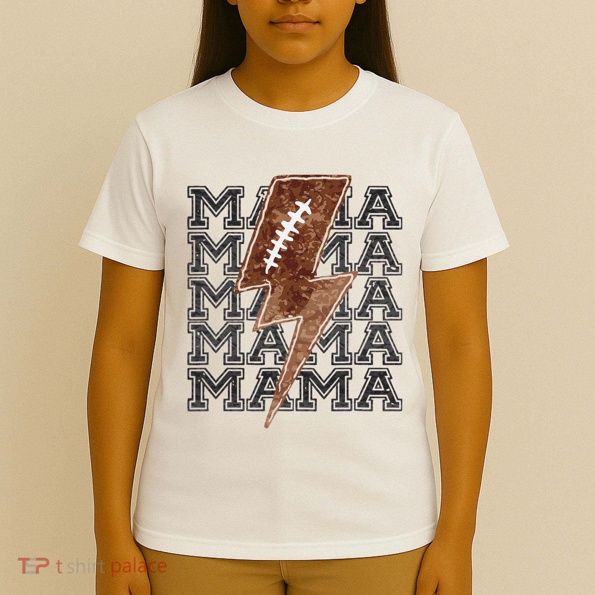 Mama Retro Football Flash T-Shirt