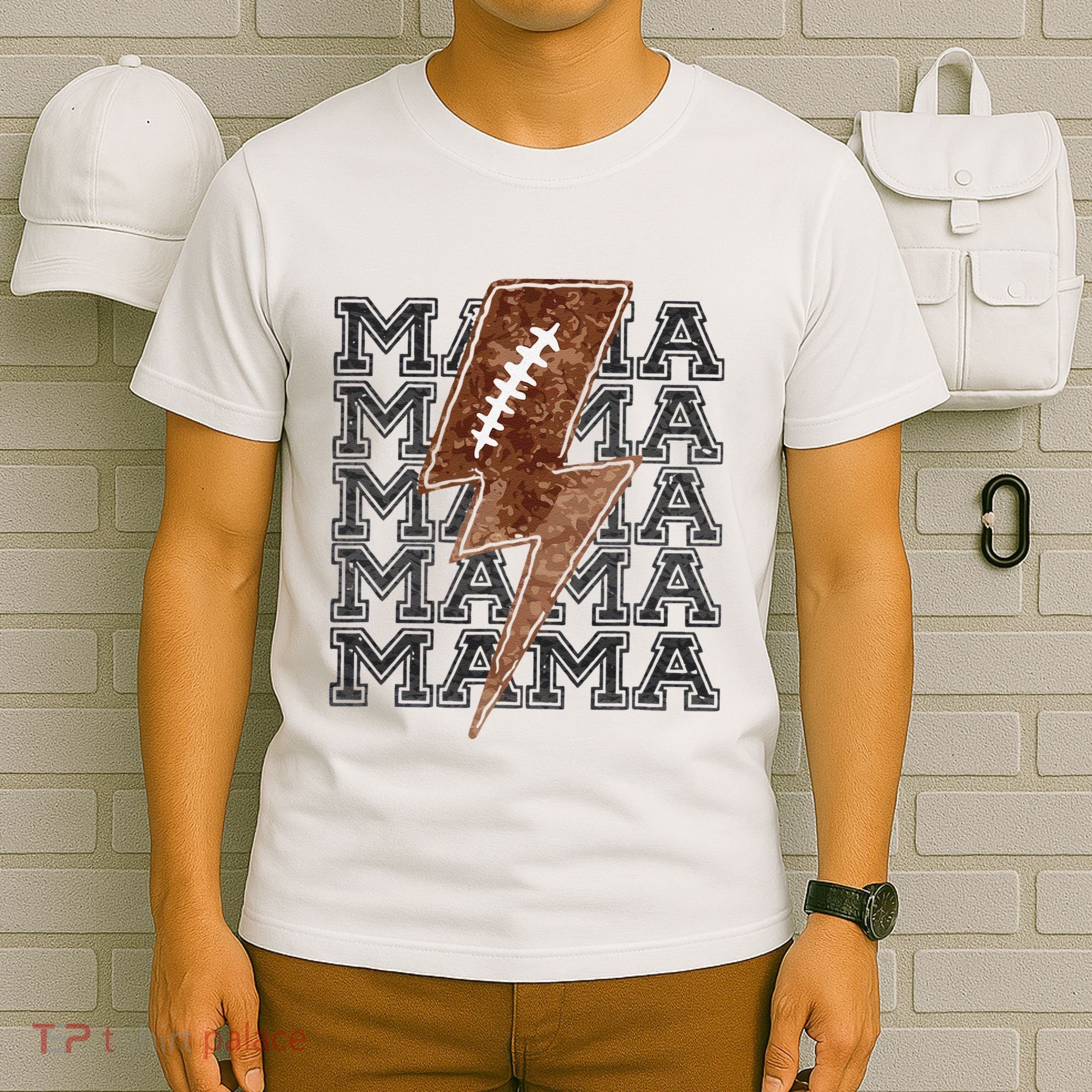 Mama Retro Football Flash T-Shirt
