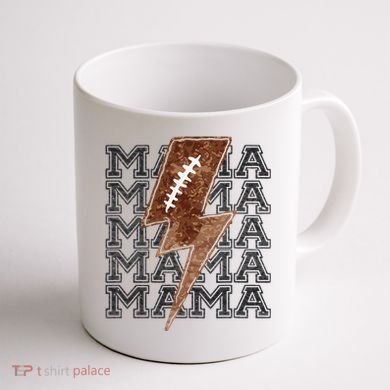Mama Retro Football Flash Coffee Mug back