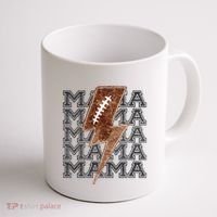 Mama Retro Football Flash Coffee Mug thumb 1