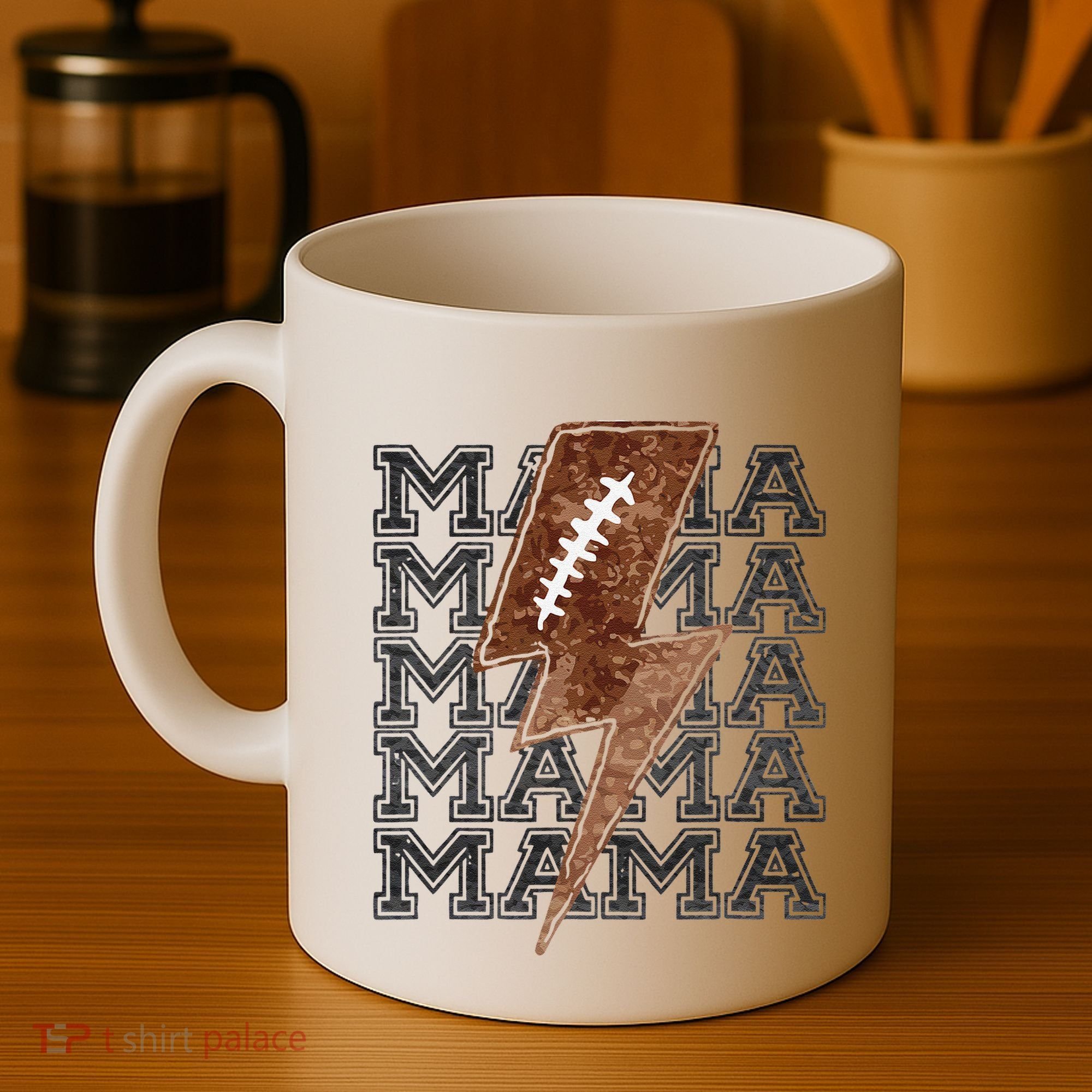 Mama Retro Football Flash Coffee Mug