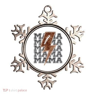 Mama Retro Football Flash Ornament