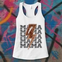 Mama Retro Football Flash Women's Tank Top thumb 3