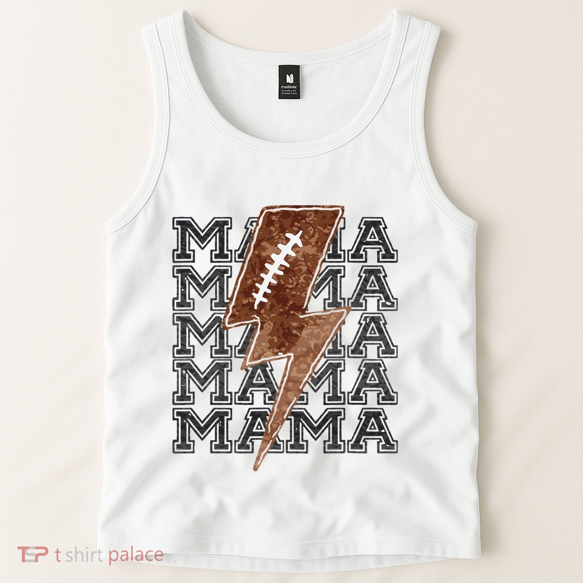 Mama Retro Football Flash Tank Top