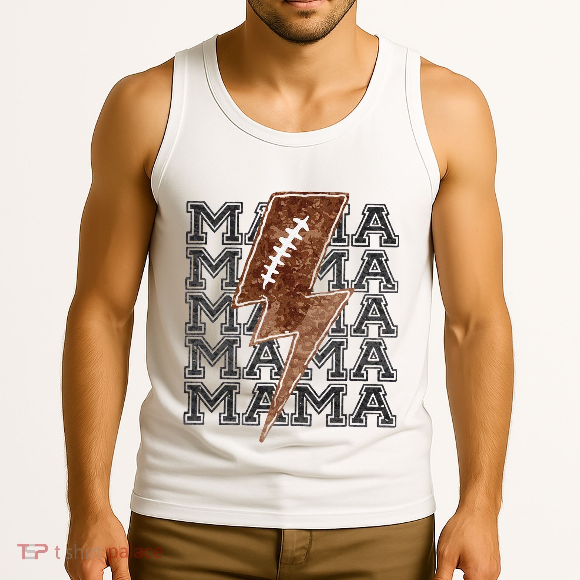 Mama Retro Football Flash Tank Top
